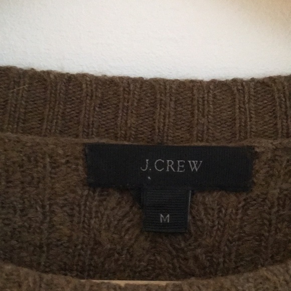 J Crew Cable Knit Wool Blend Sweater - Picture 4 of 8